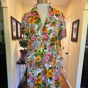 Vintage Floral House Dress